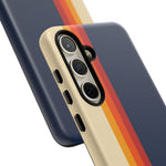 Retro Rainbow Stripe Phone Case | Tough Phone Case
