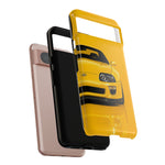 Yellow Supra Phone Case, MK4 90s JDM Legend Tough Protective Cover for Men