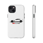 White C7 Z06 Phone Case for Chevy Vette Fans, Tough Cover