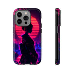 Neon Geisha Silhouette Phone Case | Tough Cover