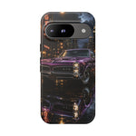 67 GTO Phone Case Purple, Rainy City Night Muscle Car Tough Cover