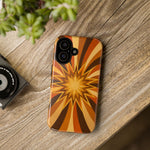 Gold Starburst 70s Retro Art Tough Phone Case