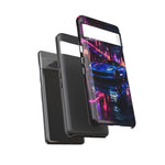 Blue C7 Neon District Tough Phone Case