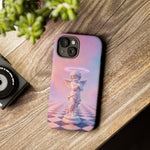 Praying Cherub Statue halo Vaporwave Aesthetic phone case