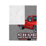 1994 Red Silverado 1500 Truck Blanket | Vintage Chevy Pickup Illustration