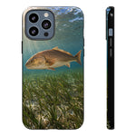 Redfish Phone Case, Seagrass Flat Underwater Art Cover