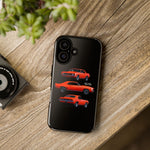1969 Camaro SS Orange Triple View Muscle Car Tough Phone Case