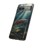 Salmon River Fishing Phone Case, Sunlit Current Cover