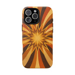 Gold Starburst 70s Retro Art Tough Phone Case