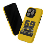 1969 Camaro Z28 Yellow Front View Muscle Car Tough Phone Case