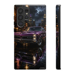 67 GTO Phone Case Purple, Rainy City Night Muscle Car Tough Cover