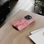 Pink Lip Gloss Heart Mirror Phone Case Girly Tough Case