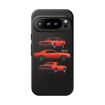 1969 Camaro SS Orange Triple View Muscle Car Tough Phone Case