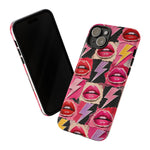 Pop Art Lips and Lightning Bolt Phone Case