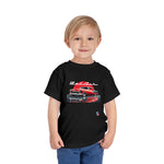 1955 Chevy Bel Air Custom Car Toddler T-Shirt Vintage Graphic Tee Red Black