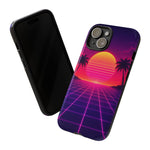 Classic Grid Sunset Vaporwave Art Tough Phone Case