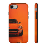 Orange 240Z Phone Case, Classic 70s JDM Sports Car Cover