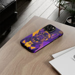 French Bulldog Pop-Art Portrait Tough Phone Case - Purple Gold