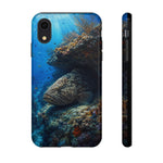 Grouper Reef Phone Case, Sunbeam Ledge Marine Art Tough Cover
