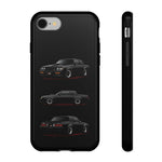 Black GNX Phone Case, Three-View Muscle Car Vector Tough Cover