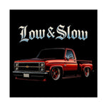 Chevy Squarebody Low & Slow Poster Wall Art Print Classic Truck Garage Decor