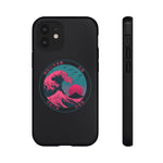 Great Dream Wave Circular Badge Vaporwave Phone Case – Japanese Aesthetic