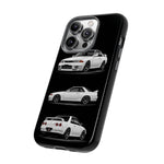 R32 Skyline Phone Case White, Three-View Vector Cover, Gift GTR Fans