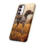 German Shorthaired Pointer Pointing Art Tough Phone Case