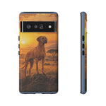 Rhodesian Ridgeback African Savanna Art Tough Phone Case