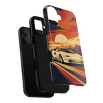 Retro Sunset Countach phone case | Sports car tough cover