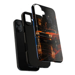 Challenger RT Phone Case, Rainy City Night Muscle Car Tough Cover
