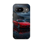 Red Sports Car NSX Phone Case | Rainy Night JDM Supercar Protection