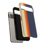 Retro Rainbow Stripe Phone Case | Tough Phone Case