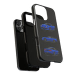 Blue 180SX JDM Sports Car Phone Case Tough Multi View