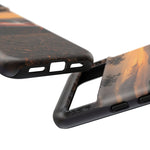 1969 C3 Corvette Phone Case, Orange Dirt Trail Dusk Cover, Gift