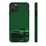 Racing Green Camaro Phone Case, Sports Muscle Car Tough Cover