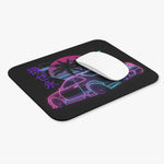Vaporwave Skyline Car Mouse Pad | Retro Neon Palm Beach