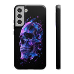Holographic Skull Phone Case, Shattered Glass Iridescent Cover