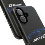 Blue C8 ZR1 Phone Case for Supercar Enthusiasts