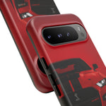Red Mustang Art Phone Case, GT500 American Muscle Car Tough Cover
