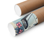 S2000 Poster JDM Drift Car Japanese Cherry Blossom Retro Wall Art