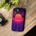 Classic Grid Sunset Vaporwave Art Tough Phone Case