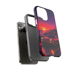 FD RX-7 Retro Sunset Sports Car Tough Case | Neon Vaporwave Beach Drive