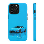 RX-7 Cyan Studio Phone Case Studio Color Match Car Art