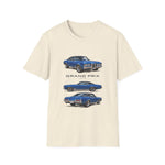 Blue 1970 Grand Prix Car T-Shirt | Classic Auto Trio Illustration