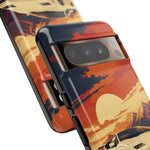 Retro Sunset Countach phone case | Sports car tough cover