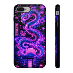 Neon Dragon Smoke Trail Vaporwave Art Tough Phone Case