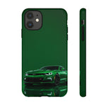 Racing Green Camaro Phone Case, Sports Muscle Car Tough Cover
