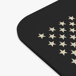 Z28 Muscle Car Mouse Pad – Black & Gold Camaro Retro American Flag Design, Non-Slip Rubber Base