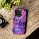 Empty Mall Escalator Vaporwave Art Tough Phone Case